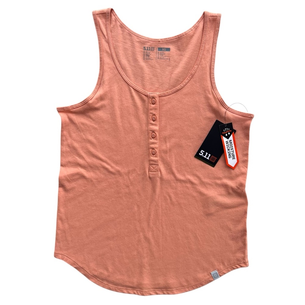 5.11 Tactical Women’s XS Canyon Sunset Orange Chelsea Tank Athletic Style #66015